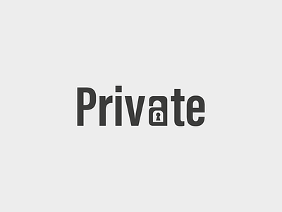 Private Logo Design - Minimal Logo