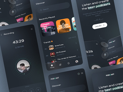 Podcast Platform-dark mode🔥