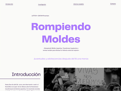 Web Latfem design editorial typography webdesign