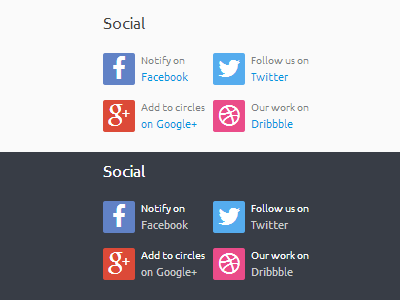 Footer Social Widget dark dribbble facebook footer google light plus social twitter widget wordpress