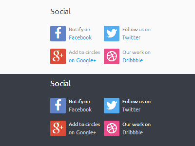 Footer Social Widget