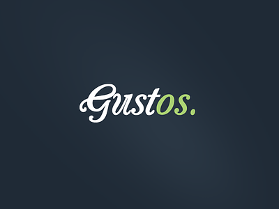 Gustos Logo food logo recipe script