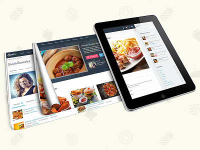 Gustos - The complete UI for a "recipe website" food html recipe