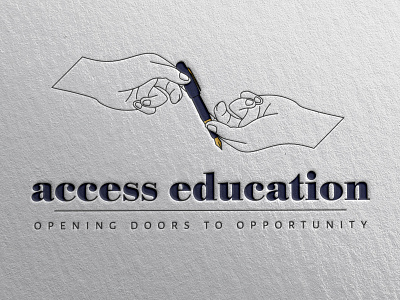 Access Education branding design hand identity illustration illustrator logo type