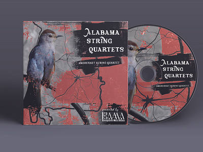 Alabama String Quartet cd cd design design digitalart illustration photoshop typography