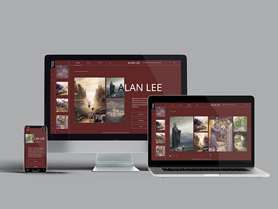 Alan Lee Microsite design typography ui ux web website xd