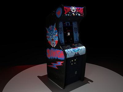 Sinistar Cabinet 3d 3d modeling arcade autodesk digitalart game illustration maya maya 3d model videogame