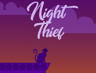 Night Theif cat creativity design fun illustration illustrator story vector