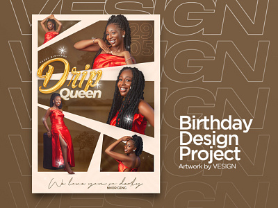 Issue 2 birthday design ecard flyer graphic design poster typography