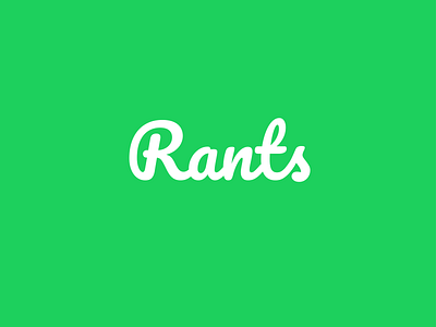 Rants logo design