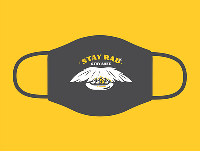 Stay Rad - Stay Safe character concept covid19 design gold golden icon illustration mustache vectors