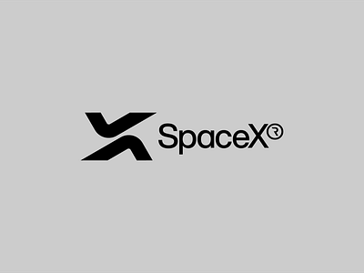 SpaceX Logo Lockup bold branding branding design futuristic logo mark spacex tech technology visual identity