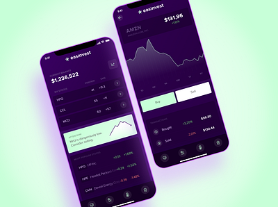 Financial Charts app app design design flat illustration minimal typography ui ux web