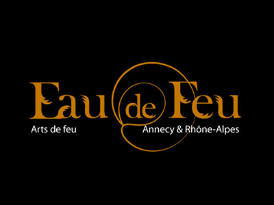 Eau de Feu (logotype) art association eau de feu fire logo