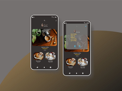 Coffee Shop UI Design app design ui ux