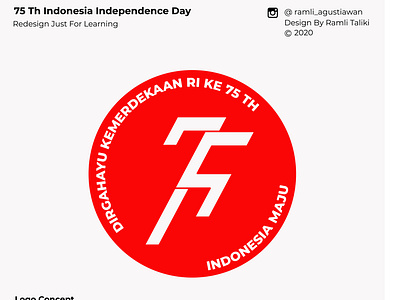 Indonesia independence day logo redesign
