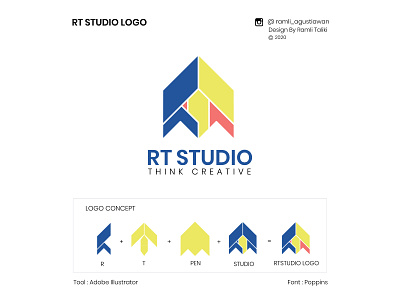 rtstudio logo adobe illustrator cc art design flat illustration illustrator logo logodesign logos vector