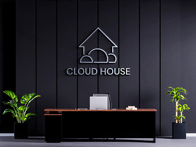 Cloud House Logo adobe illustrator cc branding cloud design illustraion illustration internet logo logodesign ui ux vector