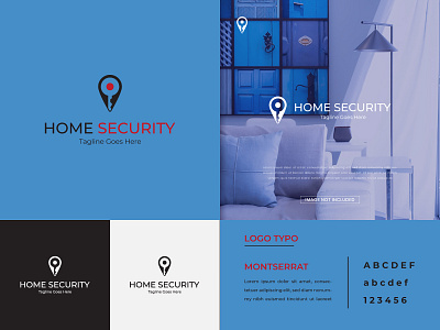 Home Security Logo adobe illustrator cc branding design illustraion illustration logo logodesign security ui ux vector