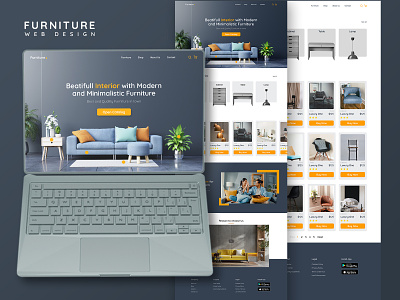 Furniture Web Design furniture design furniture web design ui ui design ux web design