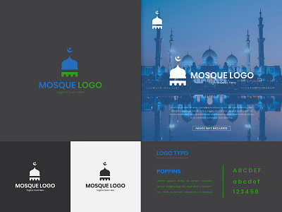 Mosque Logo adobe illustrator cc branding design logo logodesign mosque mosque logo religion vector