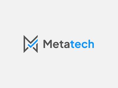 Letter M Metatech Logo Design adobe illustrator cc branding design illustraion logo logodesign meta startup logo tech logo technology vector