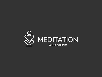 Yoga Meditation Logo adobe illustrator cc branding design health health studio logo logodesign meditation meditation logo vector yoga yoga logo