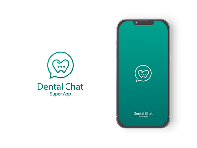 Dental Chat App Logo adobe illustrator cc app app logo branding dental dental app logo dental chat dental logo dentist design logo logodesign vector