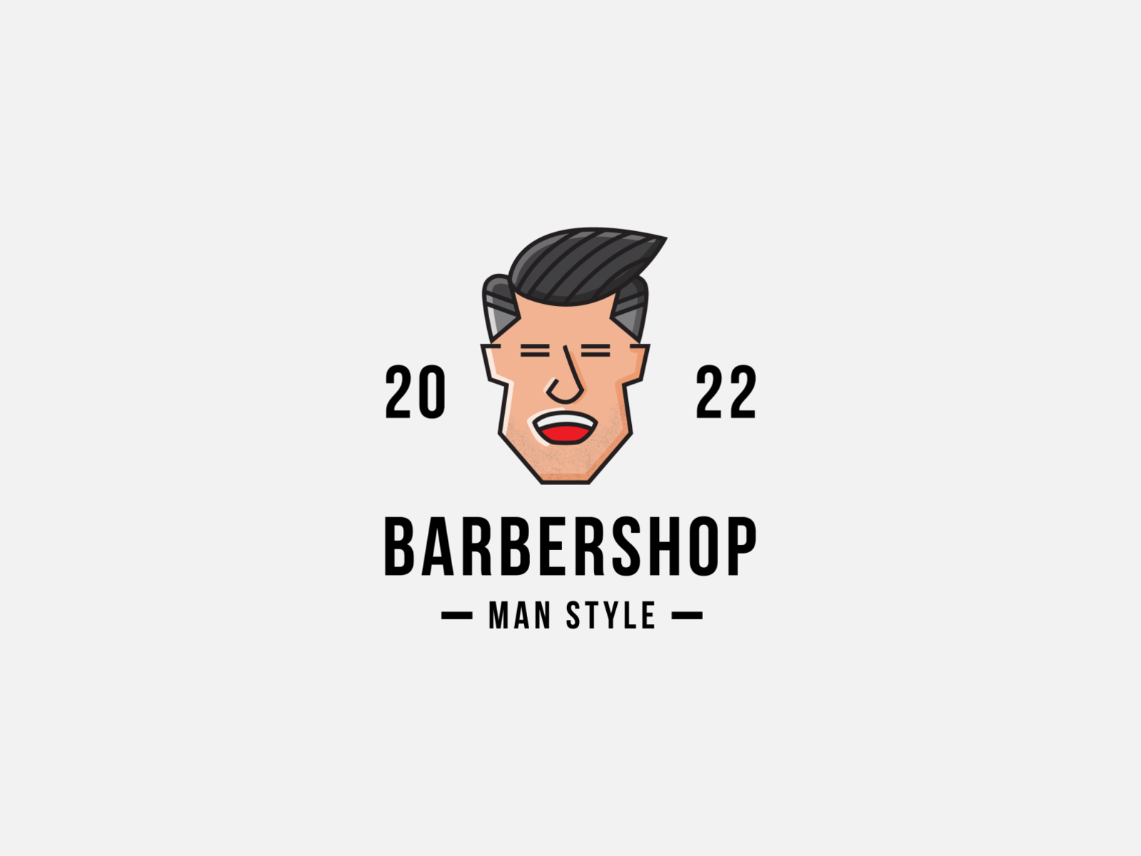 Men Barbershop Hairstylist Banner Logo Badge Vector Design Stock Vector -  Illustration of light, design: 139643570
