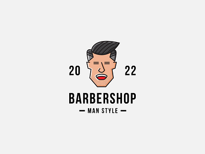 Barbershop Logo Design adobe illustrator cc barber logo barbershop barbershop logo branding design hair cut hair cut logo illustraion logo logodesign man style vector vintage logo