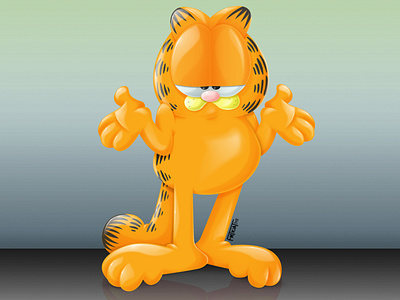 Garfield digitalart photoshop