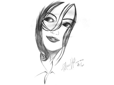 A.C. illustration portrait art sketch