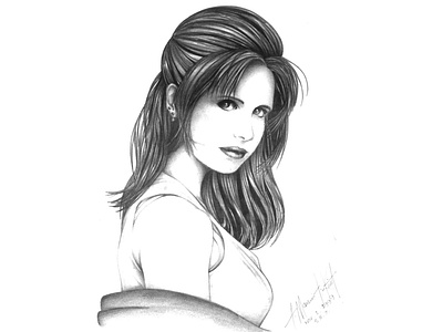 Buffy the Vampire Slayer illustration portrait art sketch