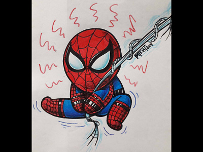 SpiderMan illustration sketch