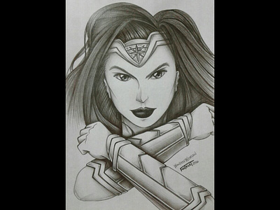 Wonder Woman illustration sketch