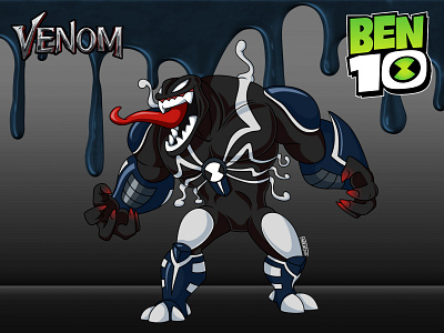 Ben10 : Venom : concept art ben10 ben10reboot concept art design digitalart fanart illustration photoshop venom