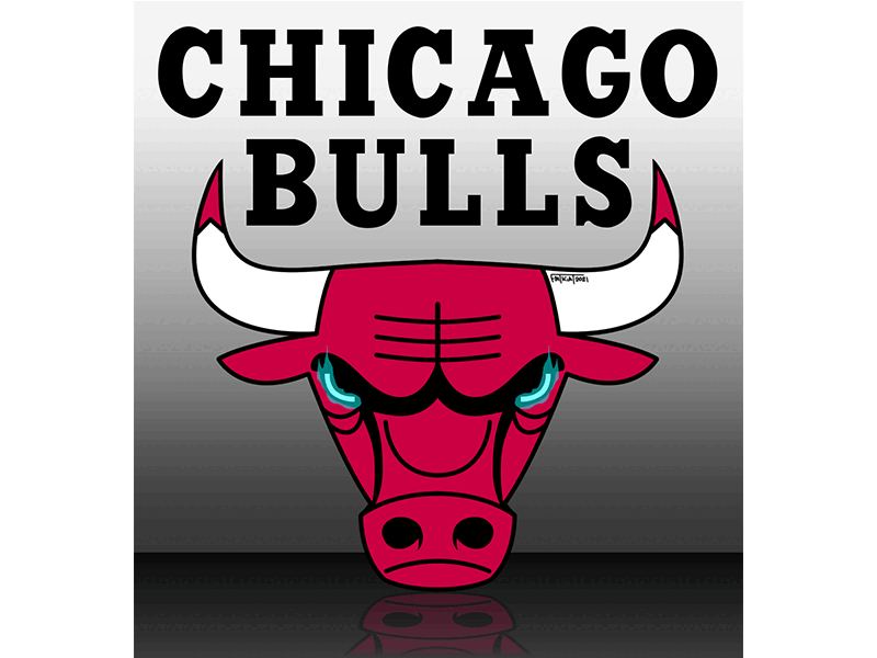 Chicago Bulls animation design digitalart fanart gif illustration photoshop