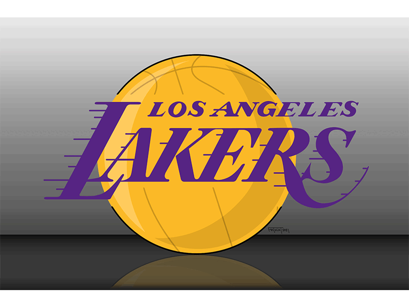 Los Angeles Lakers animation design digitalart fanart gif illustration photoshop