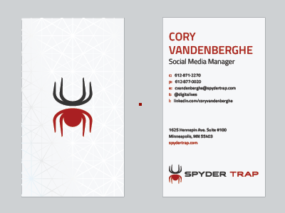 Spyder Cards business card