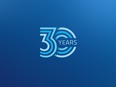 30 Years 30 30 years anniversary badge logo