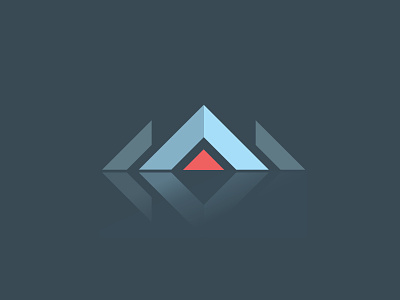 Aoraki (Mt Cook) blue branding flat logo mountain partners peak triangle