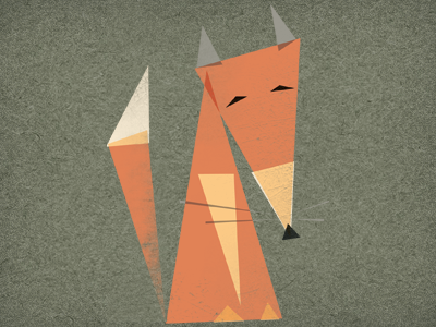 Fox animal fox illustration triangles