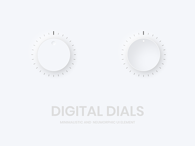 Digital Dials design dials digital figma flat illustration illustrator light minimal neumorphic neumorphism soft softui ui ux