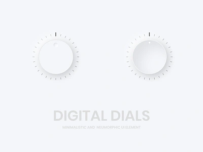 Digital Dials design dials digital figma flat illustration illustrator light minimal neumorphic neumorphism soft softui ui ux