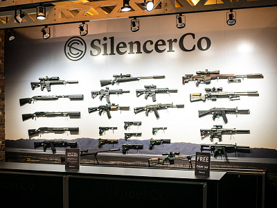 SilencerCo - Shot Show Booth 2015 convention design exhibit guns large format print