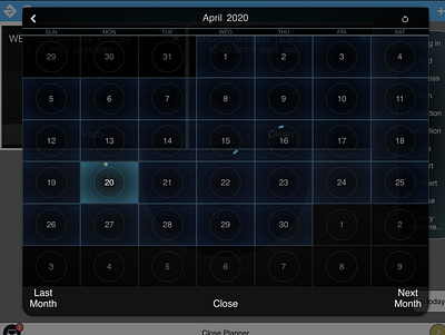 Monthly View prototype