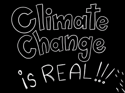 Climate Change is Real!!! animation chalkboard climate change frame by frame motion motion design motion graphics procreate real type typography