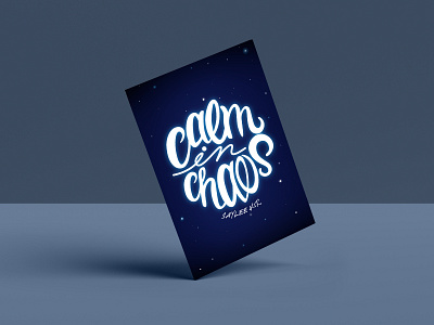 Calm in Chaos (Book Cover) book book cover book cover design cover cover art cover artwork cover design covers lettering lettermark logotype type typogaphy