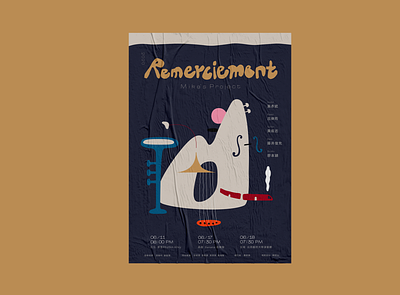 VI design - Remerciement concert branding illustration poster art poster design typography visual design visual identity
