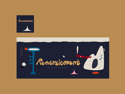 Remerciement Concert - FB banner branding design illustration logo typography visual identity